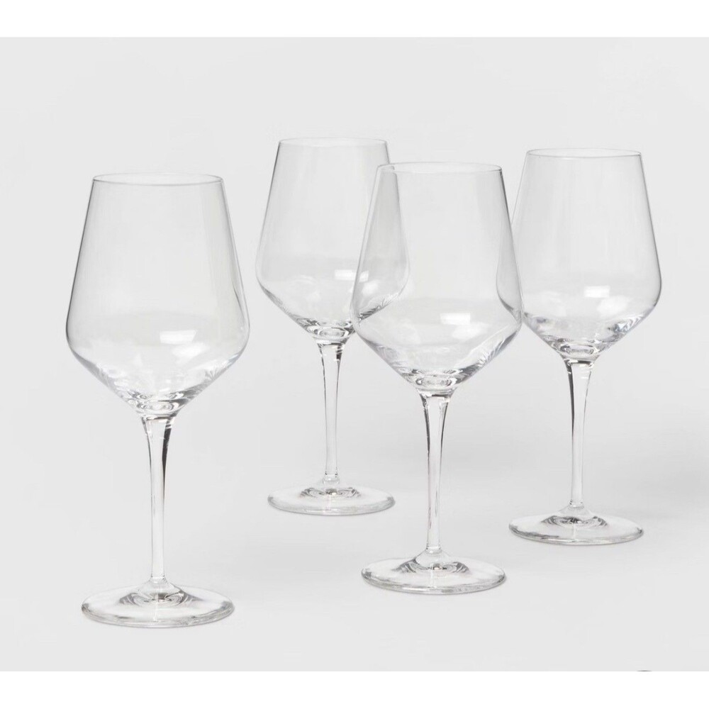 Threshold Atherton Red Wine Glasses 22.5 fl oz 4pc Clear Lead Free